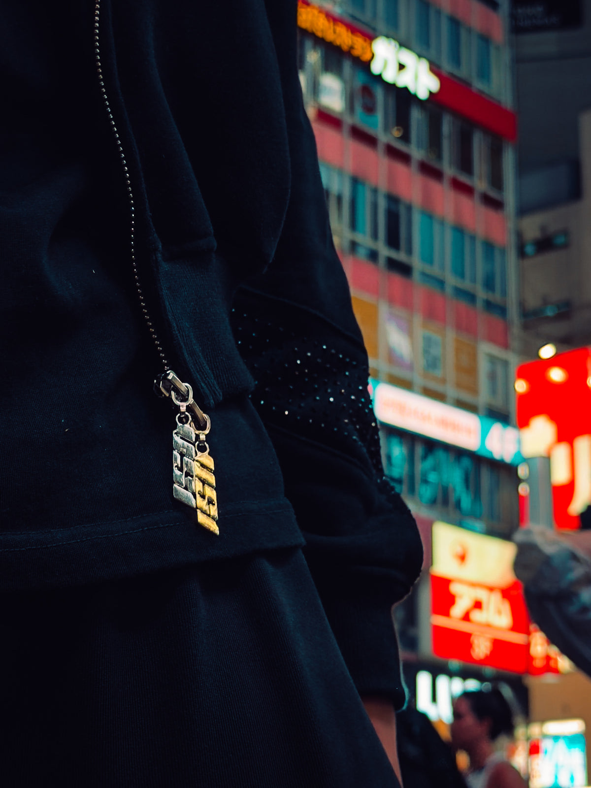 VS1 Rhinestone Zip Hoodie
